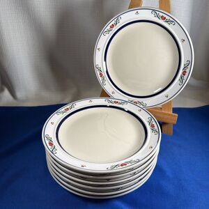 Tienshan Stoneware Folk Dance Salad Dessert Bread Plate 7.75" Replacement Qty
